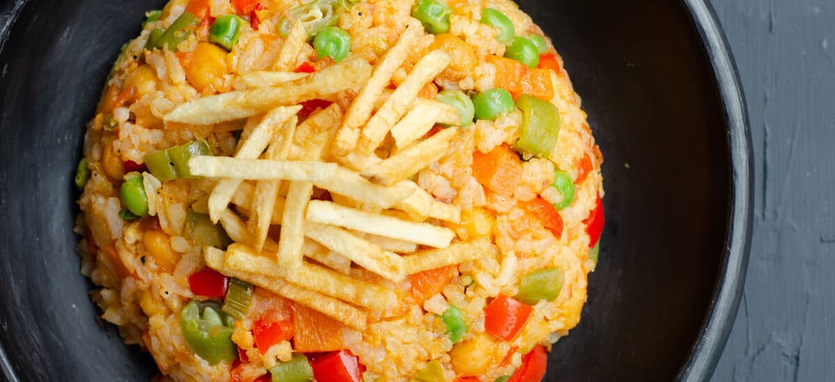 Arroz Colombiano con Verduras (Arroz sin Pollo)