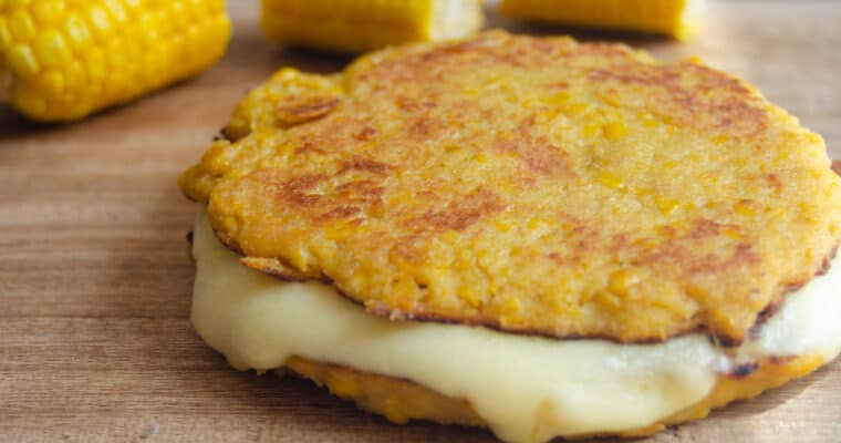 Arepas de Choclo (Colombian Sweet Corn Cakes with Cheese)