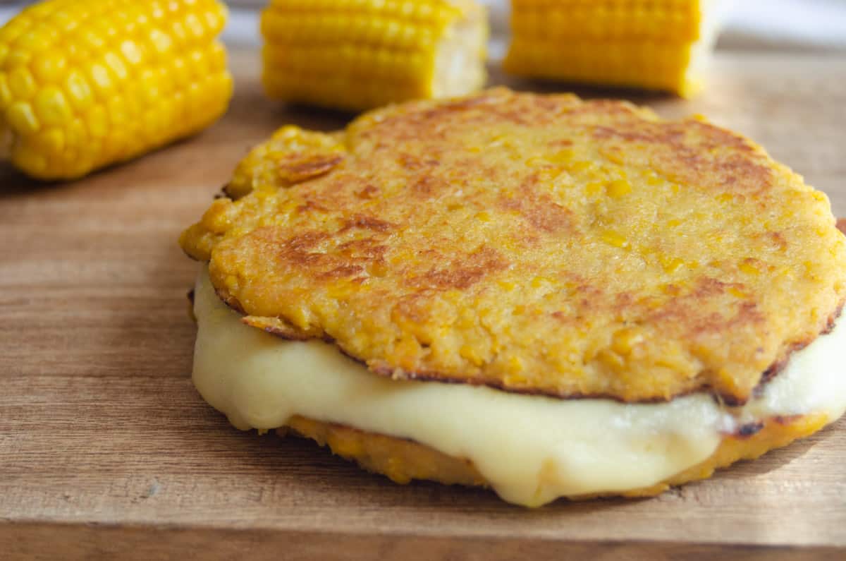 Arepas de Choclo (Colombian Sweet Corn Cakes with Cheese)