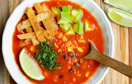 Mexican-Style Vegetarian Tortilla Soup