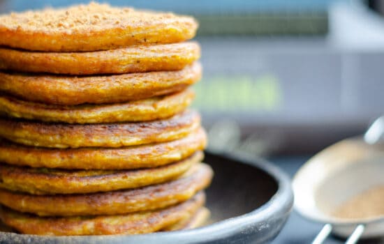 Vegan Caribbean Pumpkin Pancakes (Easy Recipe)