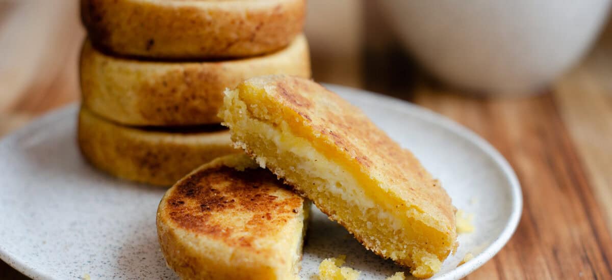 Arepa Boyacense (Corn Cakes from Boyacá Colombia)