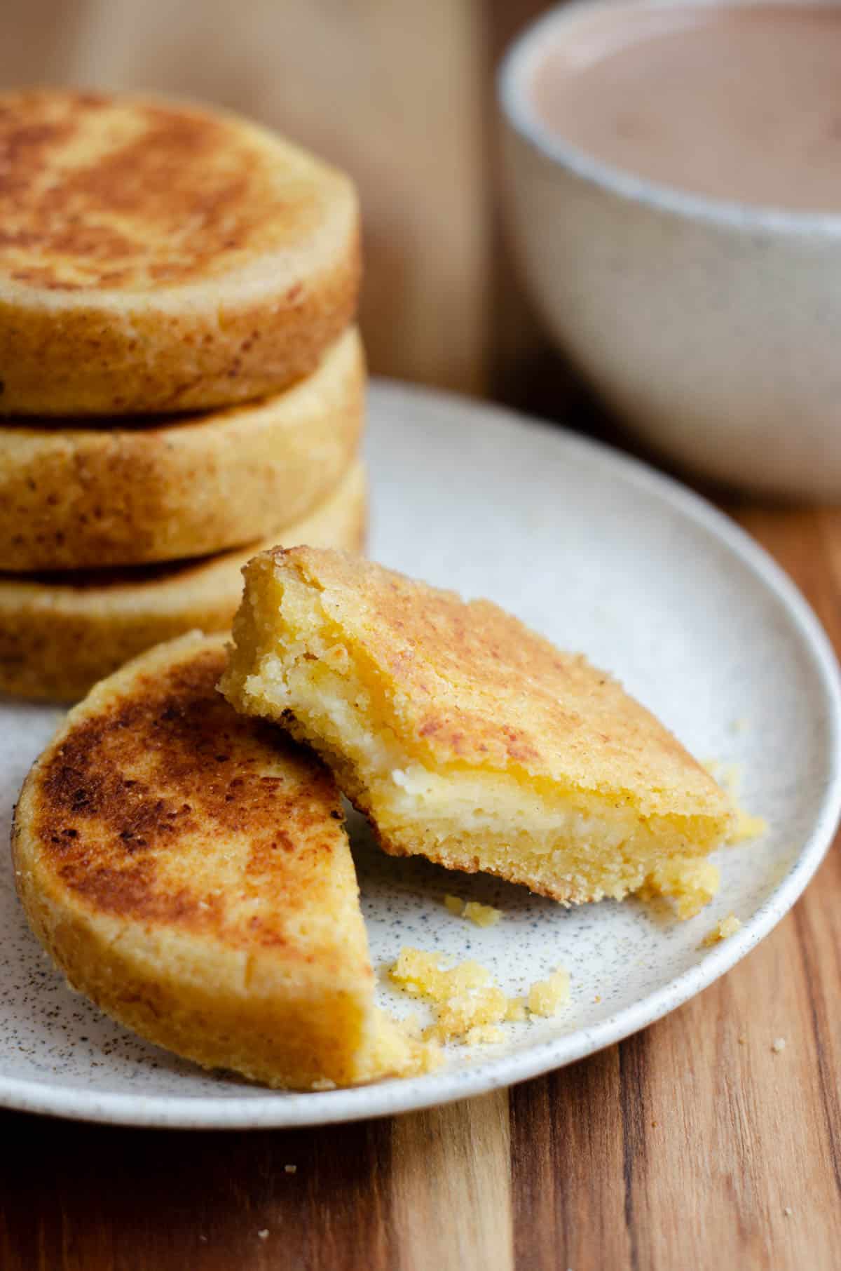 Arepa Boyacense (Corn Cakes From Boyacá Colombia)